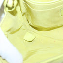 CHANEL Chain V Stitch Shoulder Bag Lamb Skin Yellow Gold CC Auth 97148-22