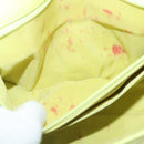 CHANEL Chain V Stitch Shoulder Bag Lamb Skin Yellow Gold CC Auth 97148-10