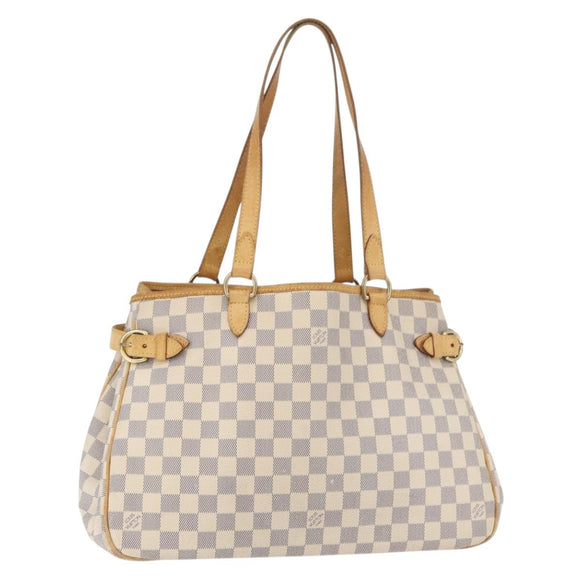 LOUIS VUITTON Damier Azur Batignolles Horizontal Tote Bag N48172 LV Auth 97190