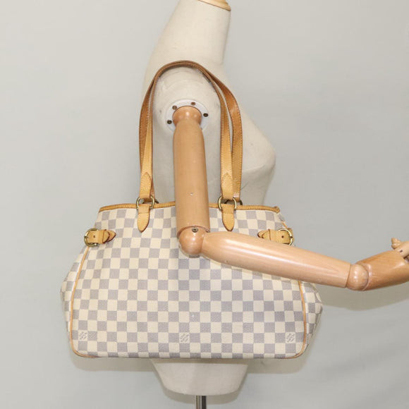 LOUIS VUITTON Damier Azur Batignolles Horizontal Tote Bag N48172 LV Auth 97190