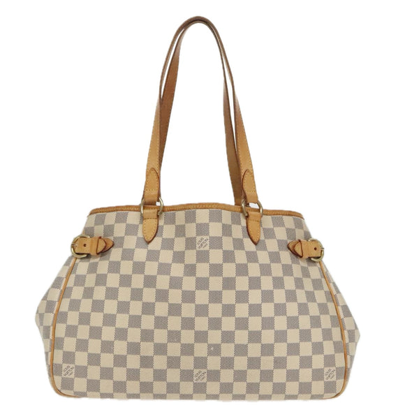 LOUIS VUITTON Damier Azur Batignolles Horizontal Tote Bag N48172 LV Auth 97190