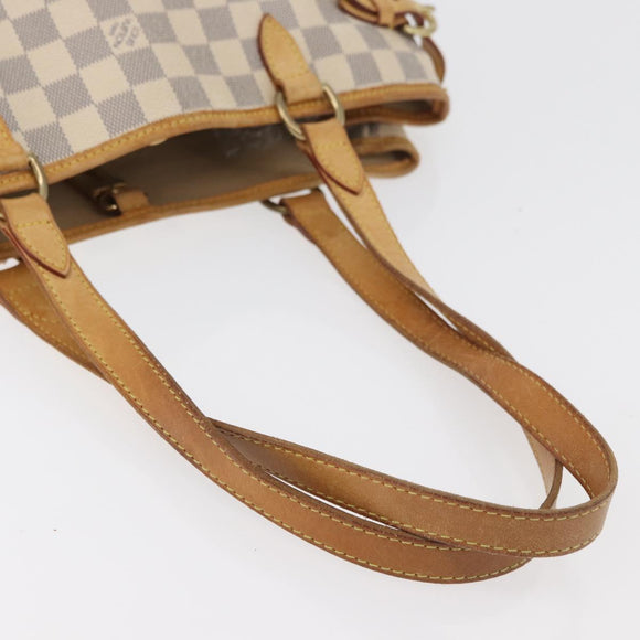 LOUIS VUITTON Damier Azur Batignolles Horizontal Tote Bag N48172 LV Auth 97190