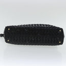 BALLY Umhängetasche Lackleder Schwarz Gold Auth 97194-5