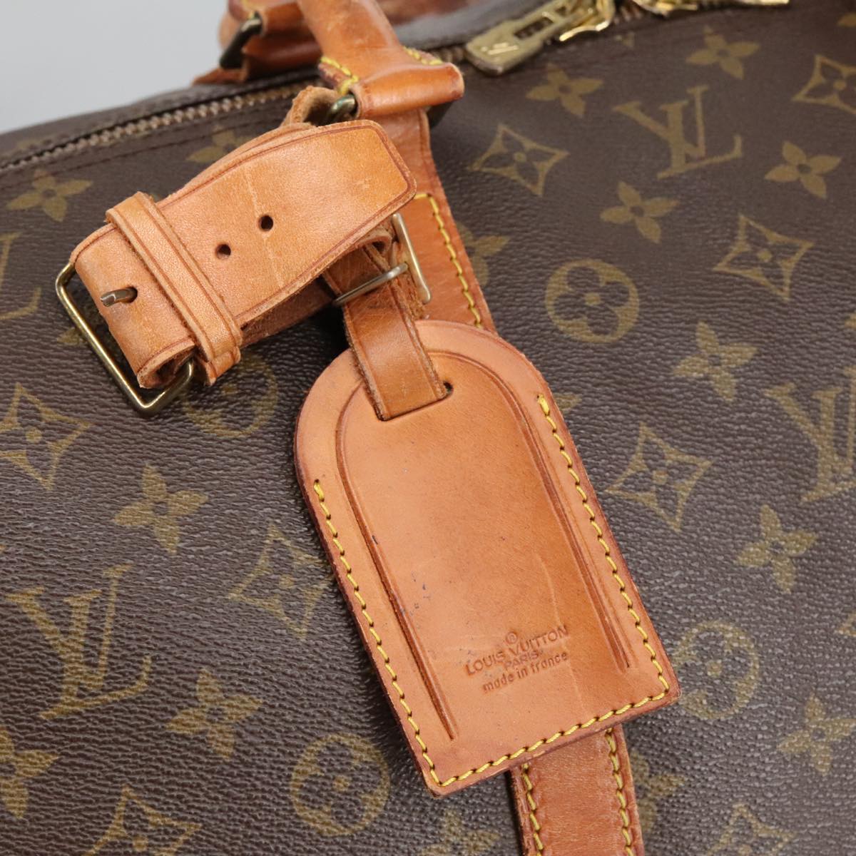 LOUIS VUITTON Monogram Keepall Bandouliere 60 Boston Bag M41412 LV Auth 97196