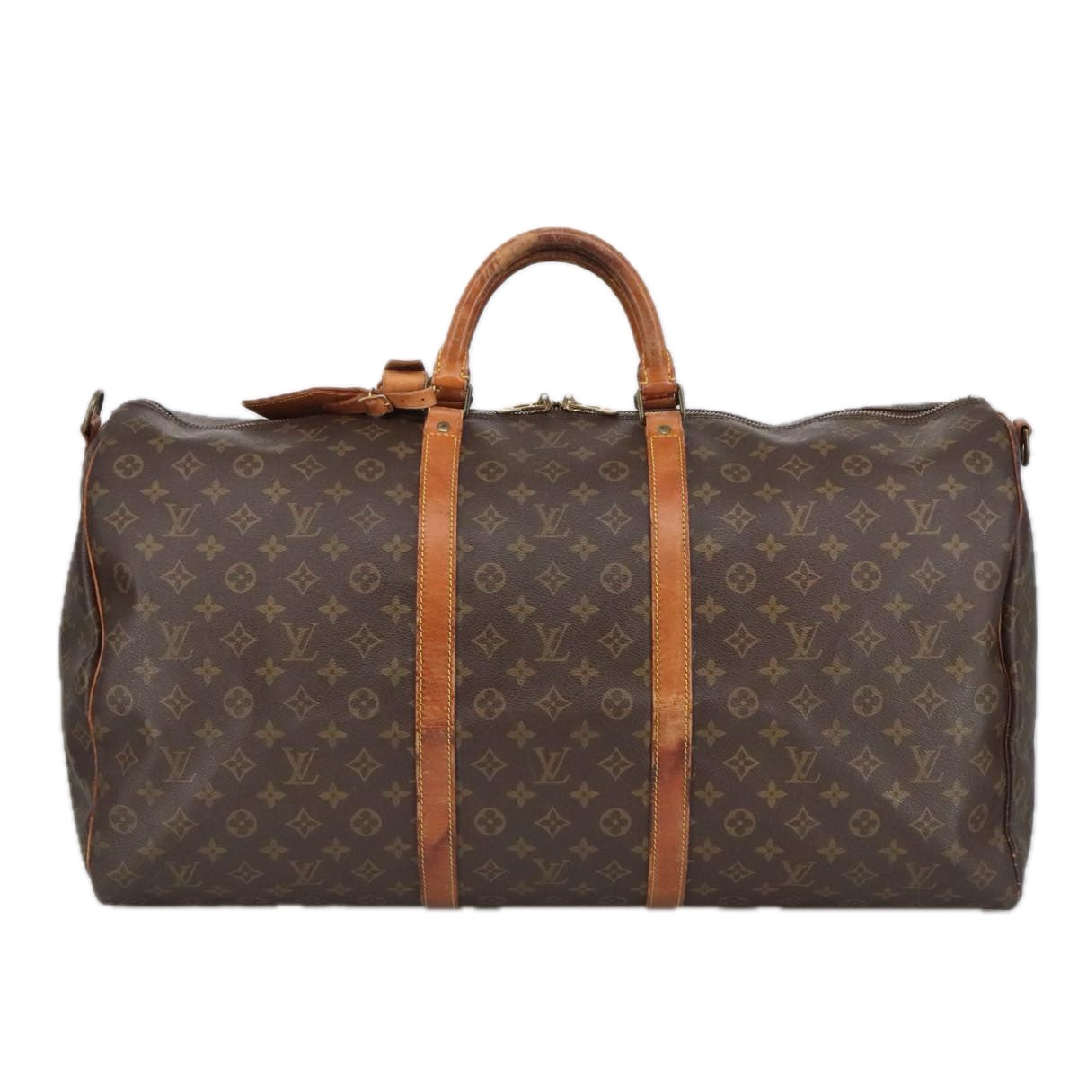 LOUIS VUITTON Monogram Keepall Bandouliere 60 Boston Bag M41412 LV Auth 97196