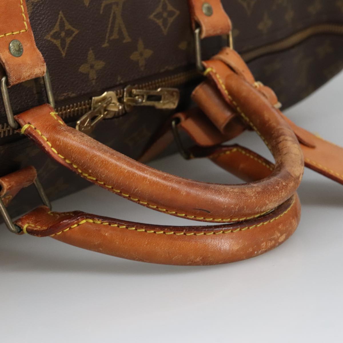 LOUIS VUITTON Monogram Keepall Bandouliere 60 Boston Bag M41412 LV Auth 97196