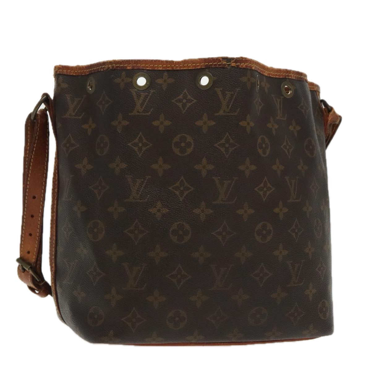 LOUIS VUITTON Monogram Petit Noe Shoulder Bag M42226 LV Auth 97198