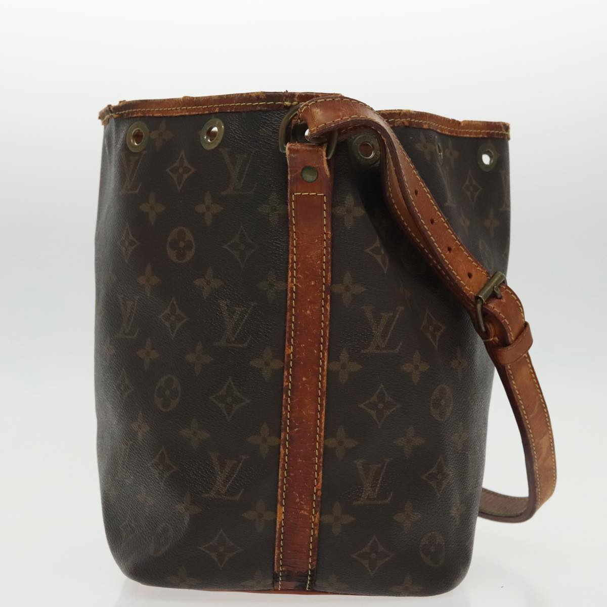 LOUIS VUITTON Monogram Petit Noe Shoulder Bag M42226 LV Auth 97198