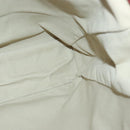 Burberrys Nova Check Blue Label Tote Bag Wool Leather Beige Silver Auth 97205-18