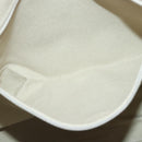 Burberrys Nova Check Blue Label Tote Bag Wool Leather Beige Silver Auth 97205-12