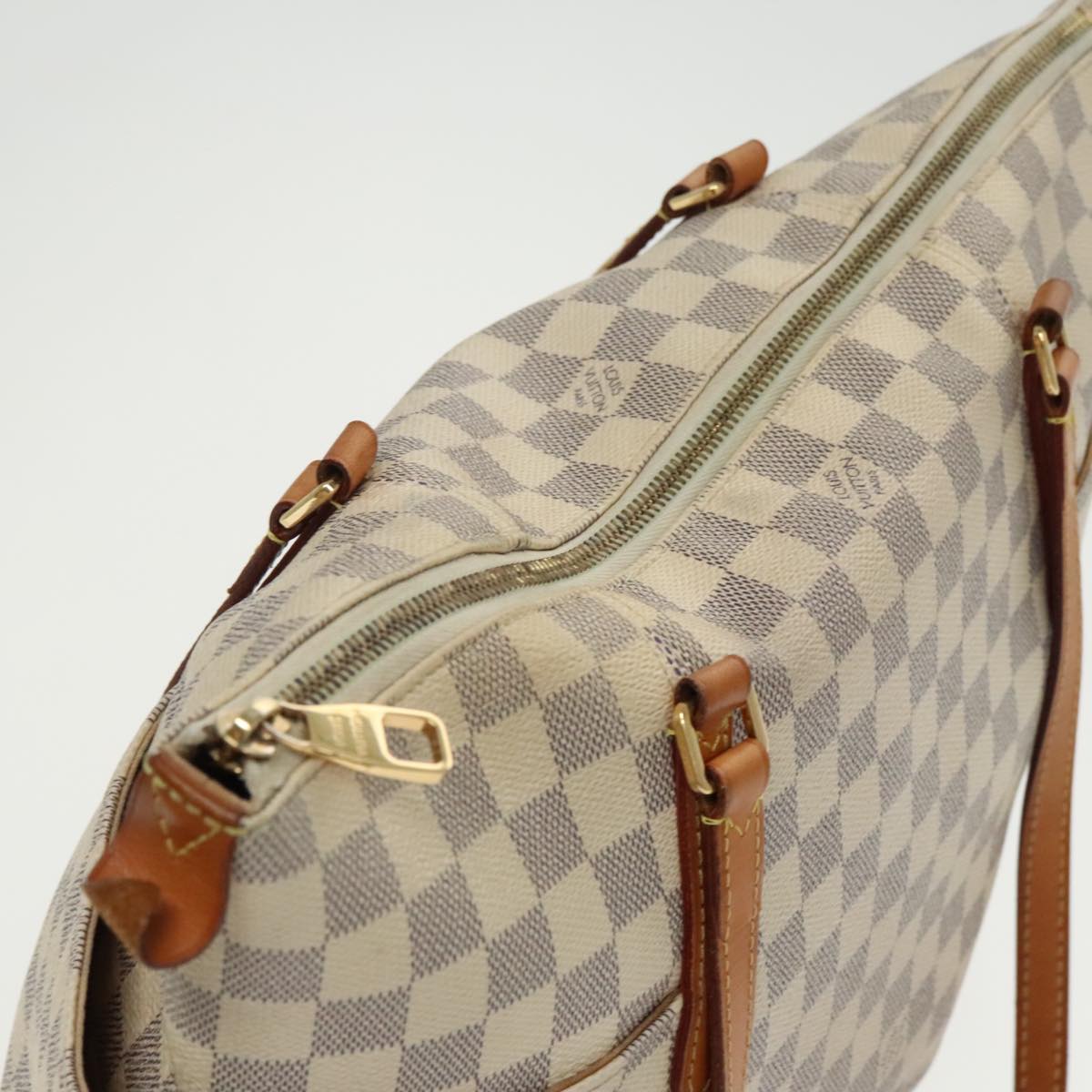 LOUIS VUITTON Damier Azur Totally MM Tote Bag N51262 LV Auth 97224