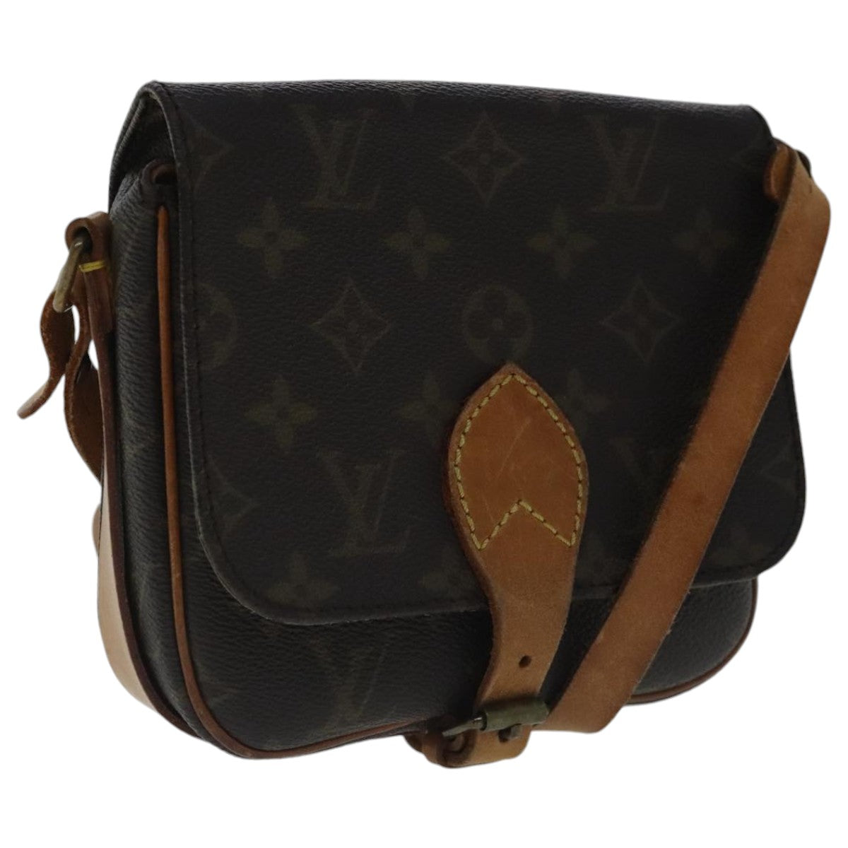 LOUIS VUITTON Monogram Cartouchiere PM Shoulder Bag M51254 LV Auth 97228