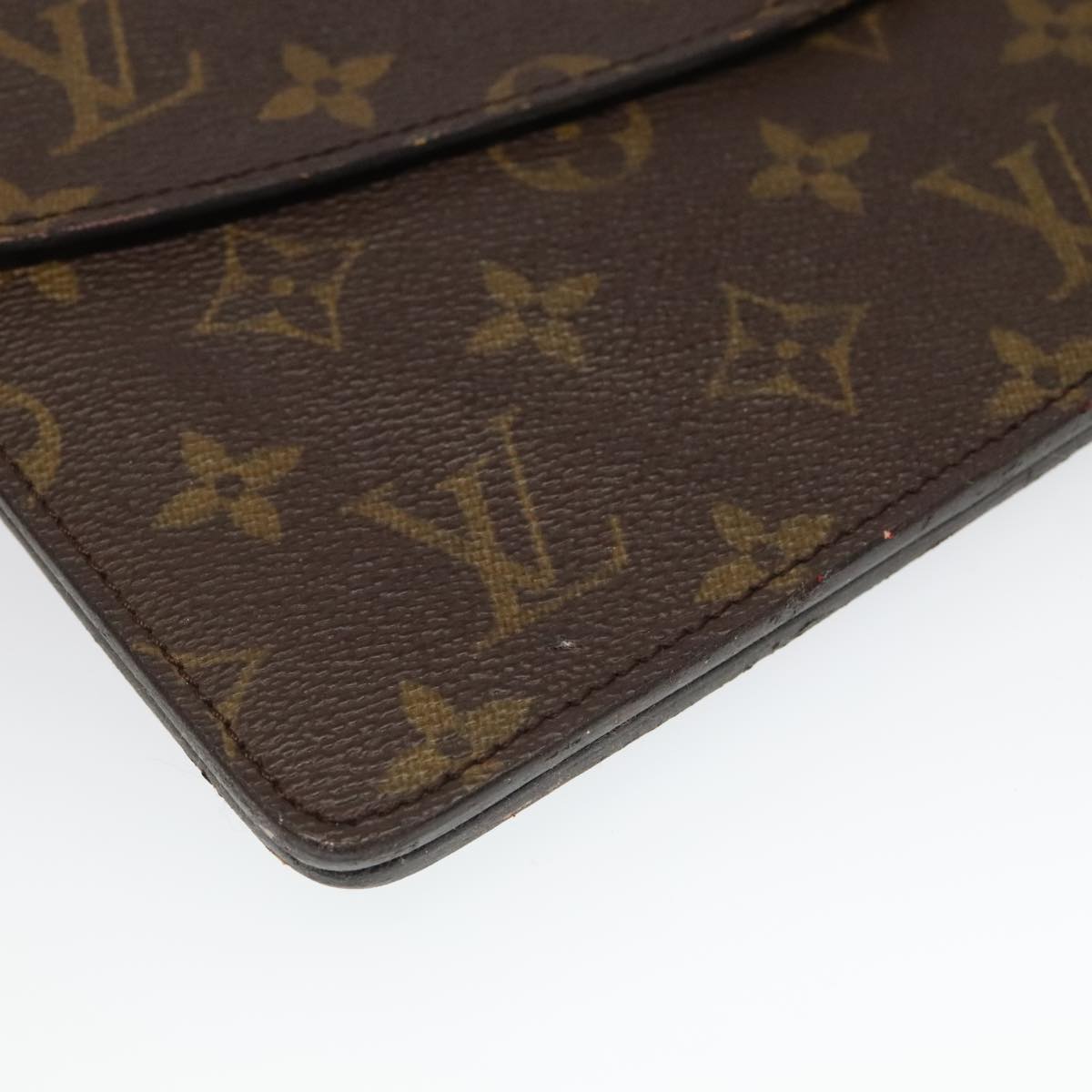 LOUIS VUITTON Monogram Double Rabat Shoulder Bag M51815 LV Auth 97231