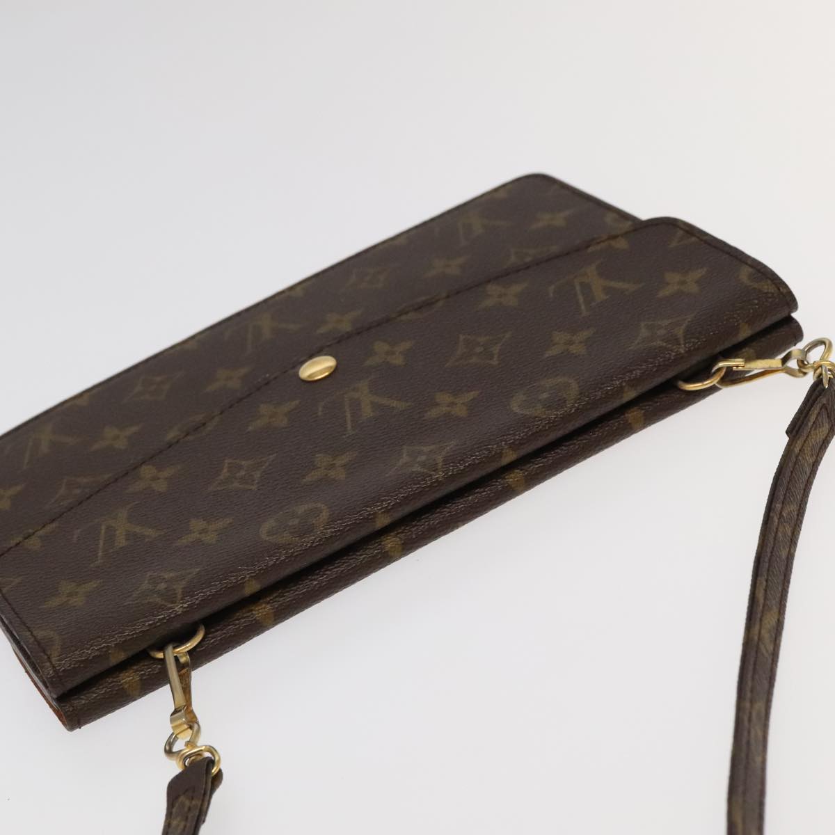 LOUIS VUITTON Monogram Double Rabat Shoulder Bag M51815 LV Auth 97231