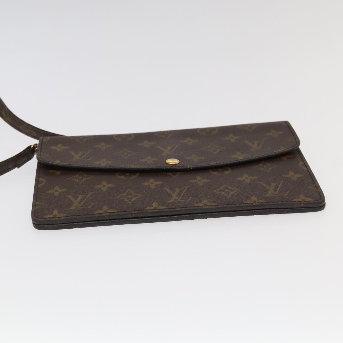 LOUIS VUITTON Monogram Double Rabat Shoulder Bag M51815 LV Auth 97231