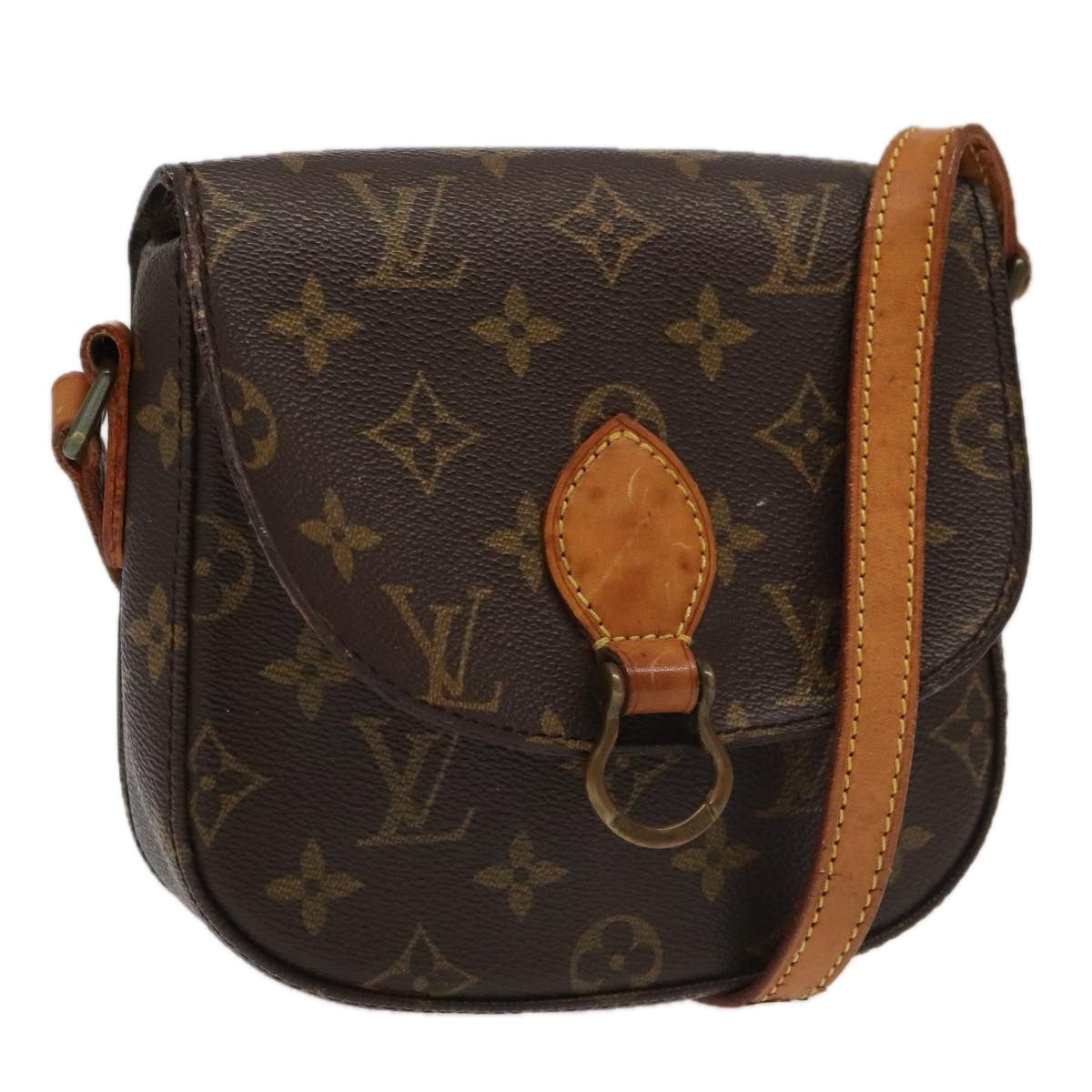 LOUIS VUITTON Monogram Saint Cloud PM Shoulder Bag M51244 LV Auth 97239