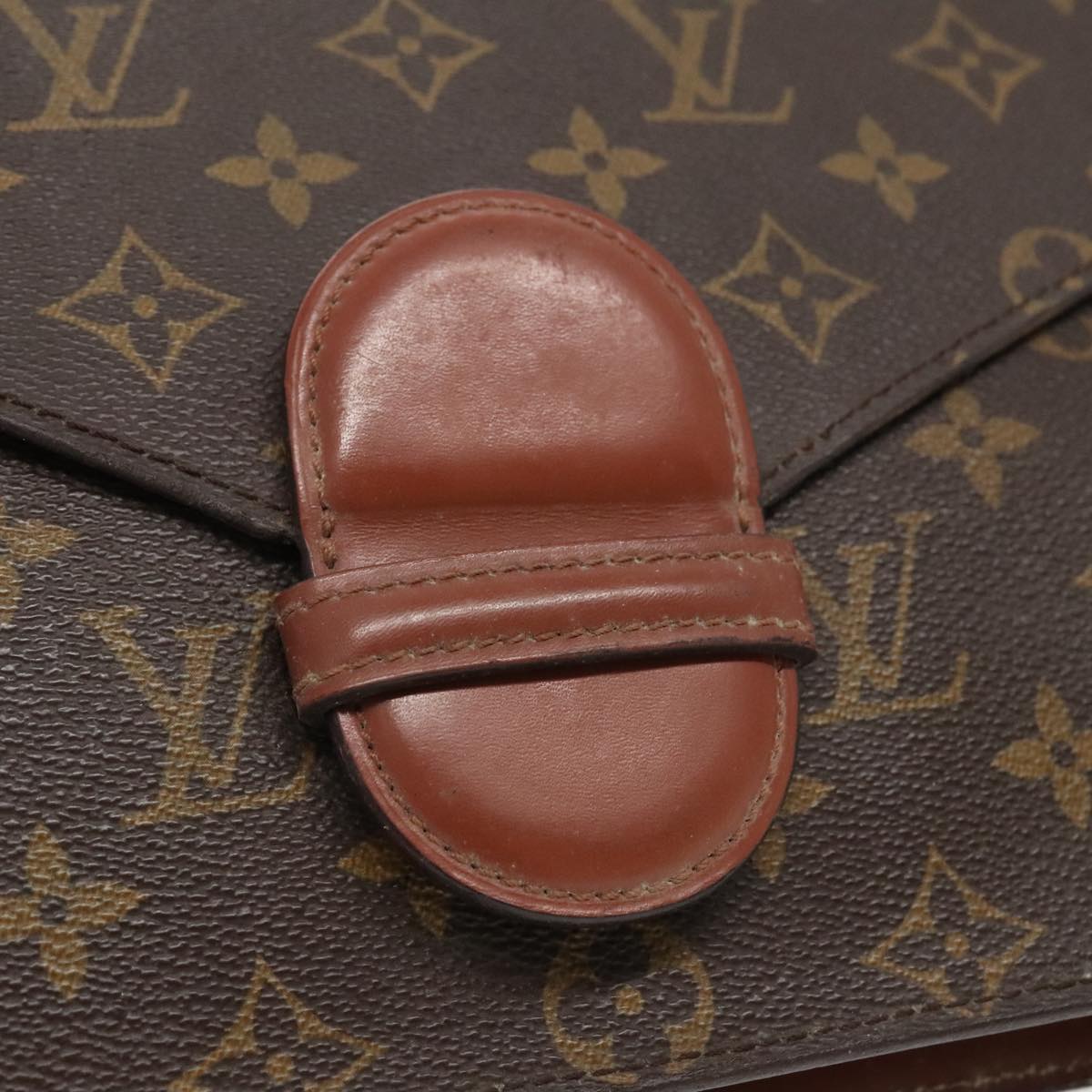 LOUIS VUITTON Monogram Ranelag Clutch Bag M51782 LV Auth 97245