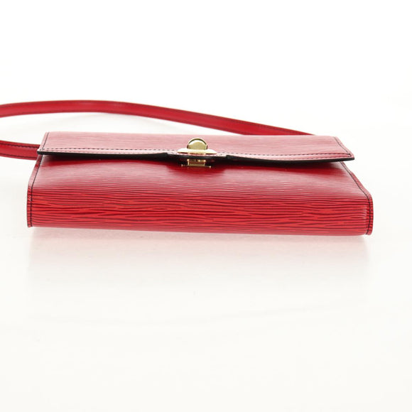 LOUIS VUITTON Epi Pochette Arche Shoulder Bag Red M52577 LV Auth 97269