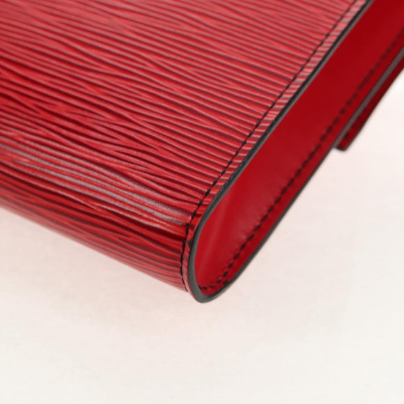 LOUIS VUITTON Epi Pochette Arche Shoulder Bag Red M52577 LV Auth 97269