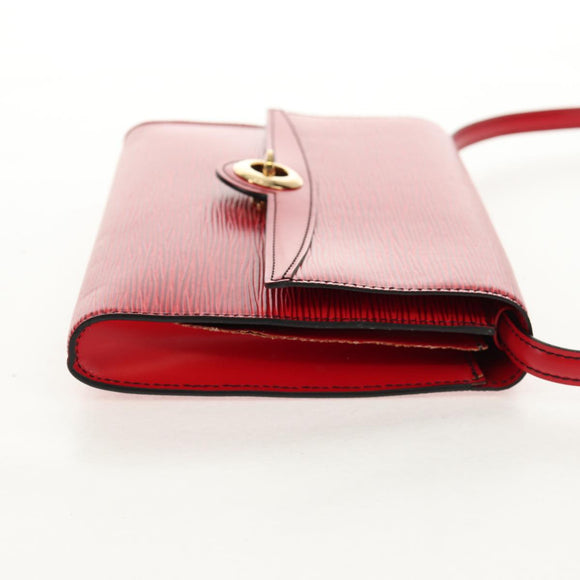 LOUIS VUITTON Epi Pochette Arche Shoulder Bag Red M52577 LV Auth 97269