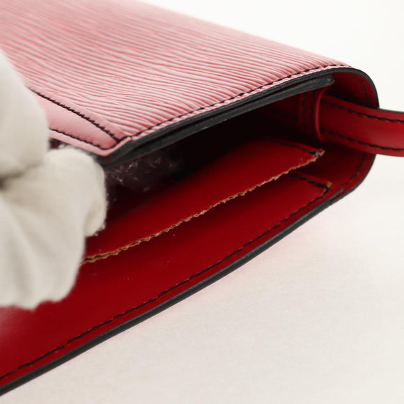 LOUIS VUITTON Epi Pochette Arche Shoulder Bag Red M52577 LV Auth 97269