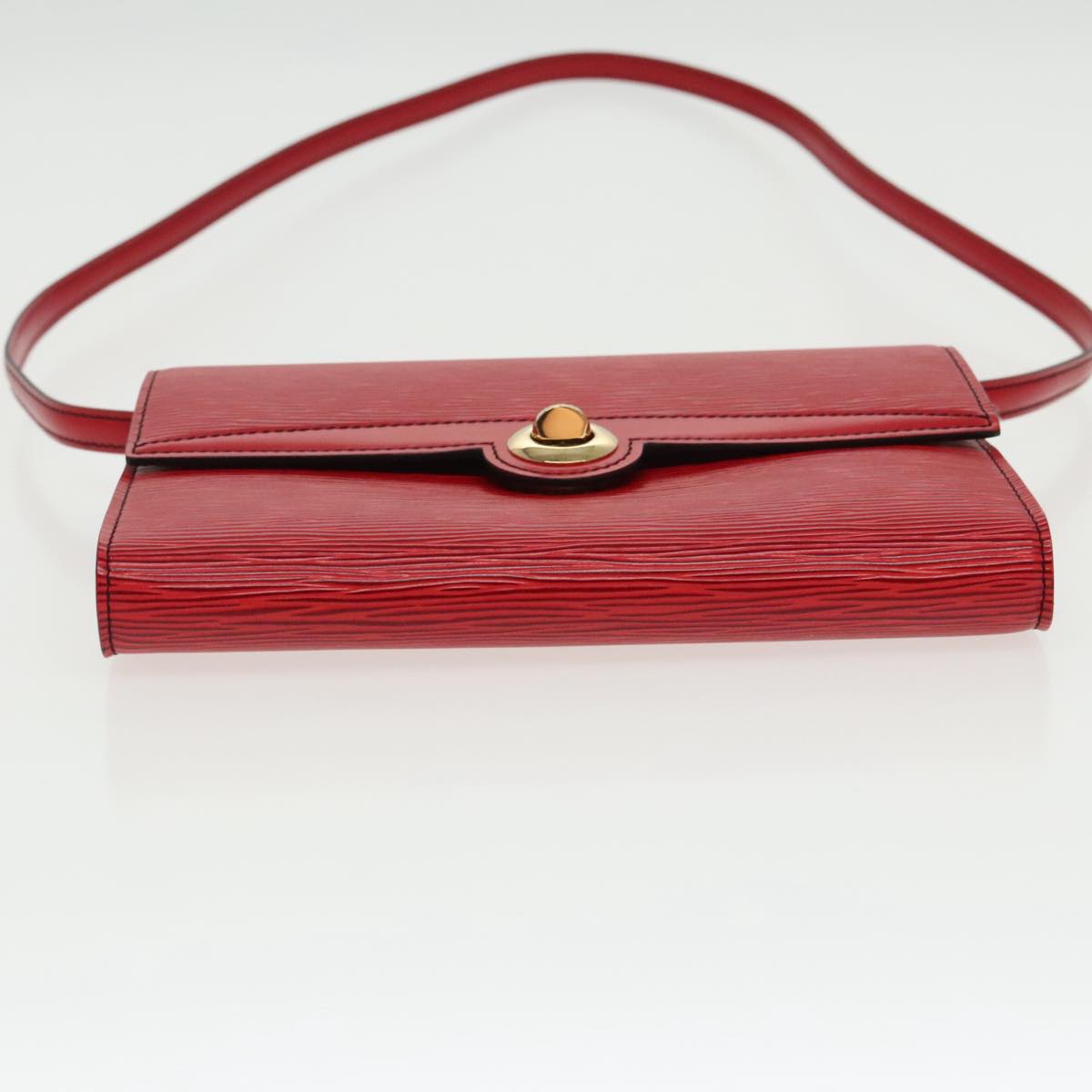 LOUIS VUITTON Epi Pochette Arche Shoulder Bag Red M52577 LV Auth 97269