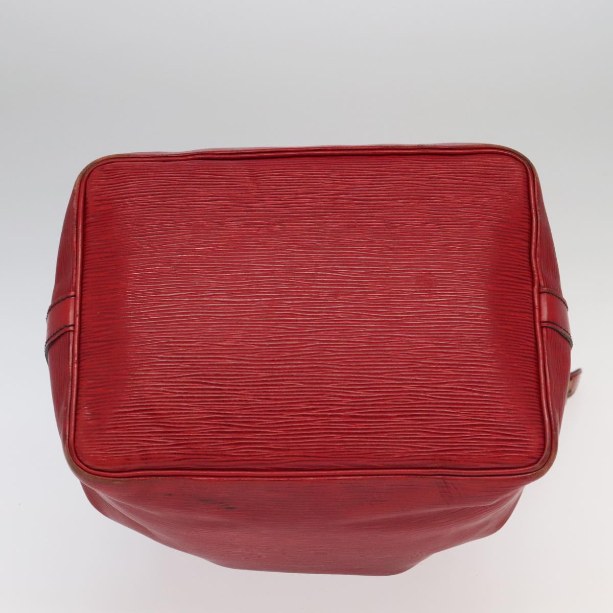 LOUIS VUITTON Epi Petit Noe Shoulder Bag Red M44107 LV Auth 97281