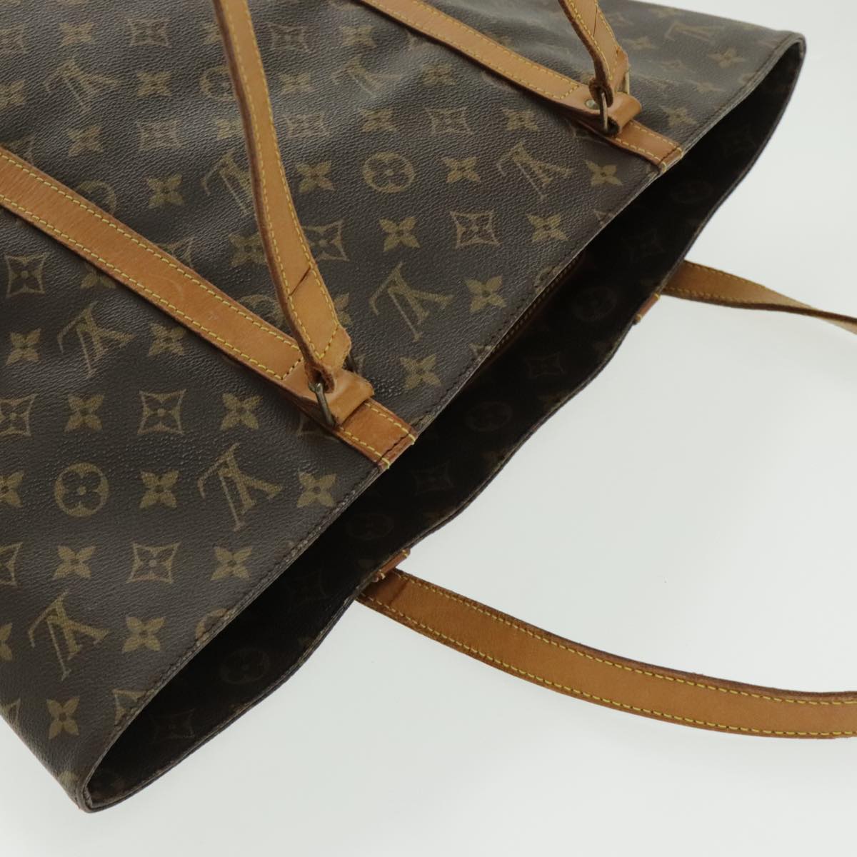 LOUIS VUITTON Monogram Sac Shopping Tote Bag M51108 LV Auth 97290