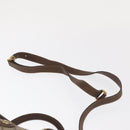 GUCCI GG Supreme Web Sherry Line Boston Bag PVC 2way Beige Gold Auth 97302-10