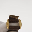 GUCCI GG Supreme Web Sherry Line Boston Bag PVC 2way Beige Gold Auth 97302-18