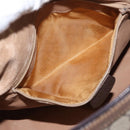 GUCCI GG Supreme Web Sherry Line Boston Bag PVC 2way Beige Gold Auth 97302-25