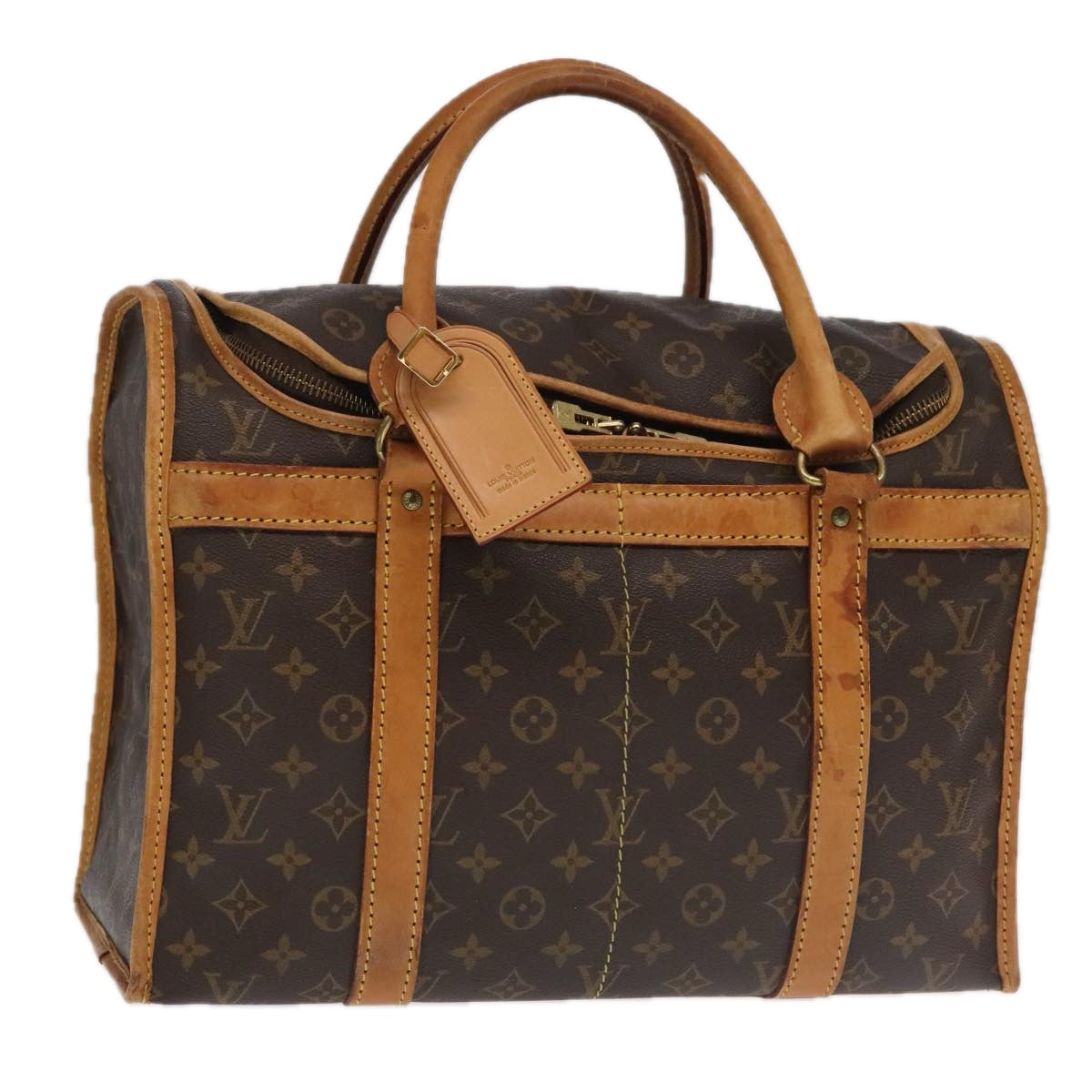 LOUIS VUITTON Monogram Sac Shan 50 Pet Carry M42021 LV Auth 97304