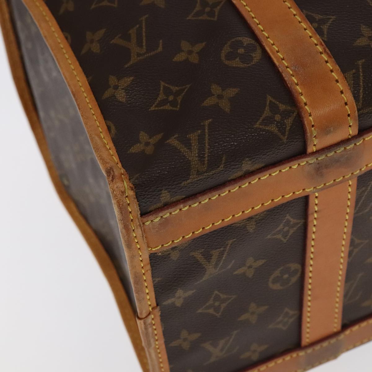 LOUIS VUITTON Monogram Sac Shan 50 Pet Carry M42021 LV Auth 97304