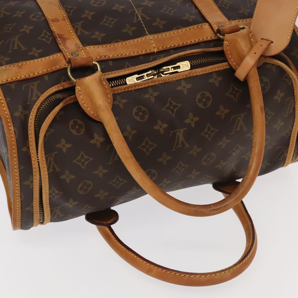 LOUIS VUITTON Monogram Sac Shan 50 Pet Carry M42021 LV Auth 97304