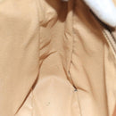 CELINE Macadam Canvas Shoulder Bag Beige Gold Auth 97311-20