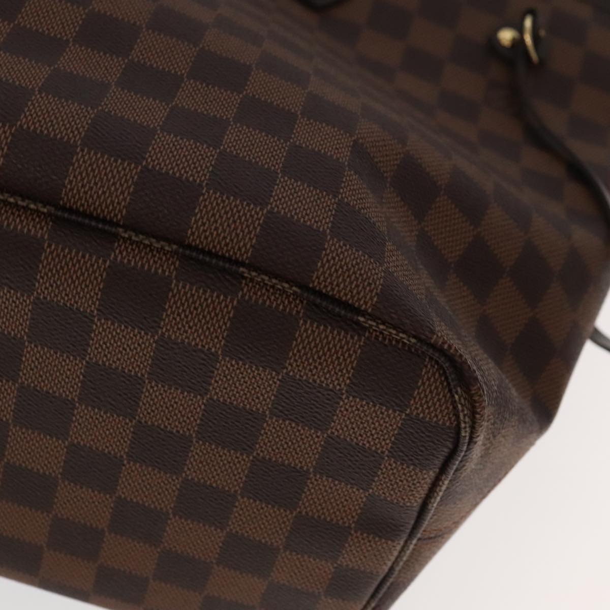 LOUIS VUITTON Damier Ebene Neverfull MM Tote Bag N51105 LV Auth 97314A