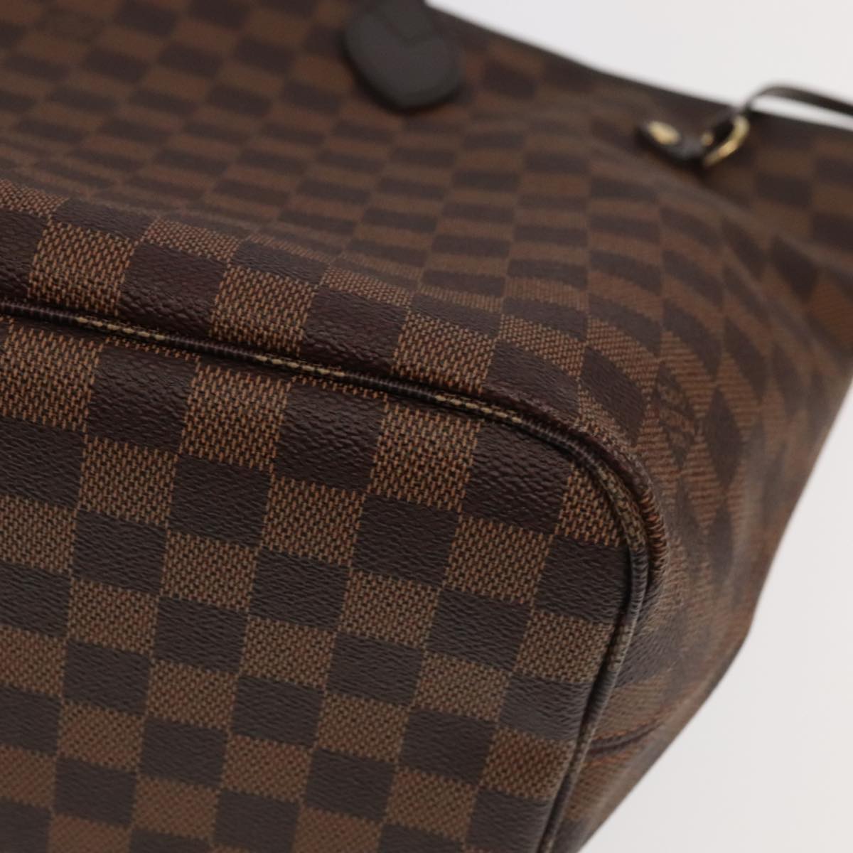 LOUIS VUITTON Damier Ebene Neverfull MM Tote Bag N51105 LV Auth 97314A