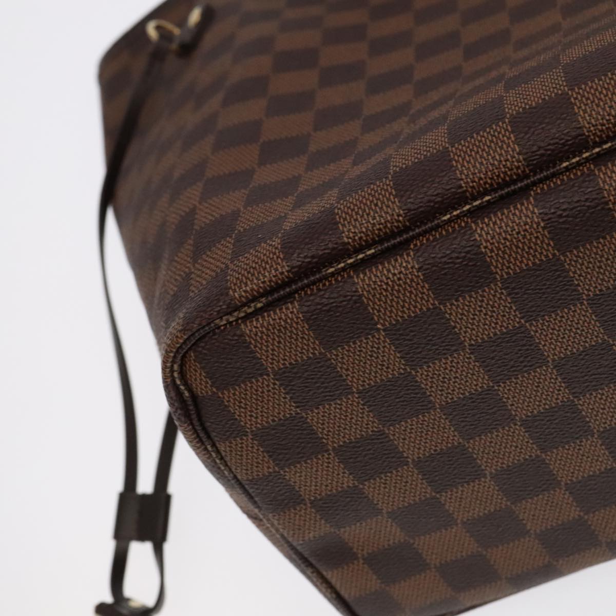 LOUIS VUITTON Damier Ebene Neverfull MM Tote Bag N51105 LV Auth 97314A