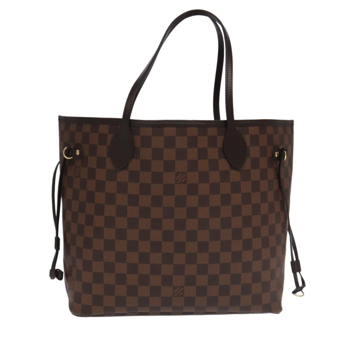 LOUIS VUITTON Damier Ebene Neverfull MM Tote Bag N51105 LV Auth 97314A