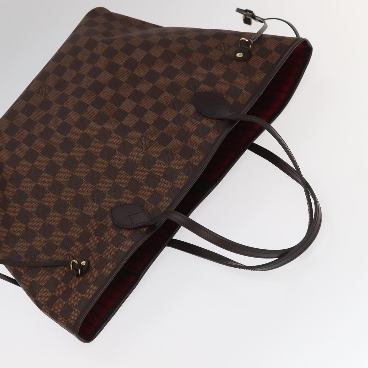 LOUIS VUITTON Damier Ebene Neverfull MM Tote Bag N51105 LV Auth 97314A