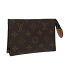 LOUIS VUITTON Monogram Poche Toilette 15 Pouch M47546 LV Auth 97332-1