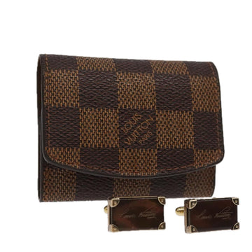 LOUIS VUITTON Damier Cuffs Buttons De Manchette Senior Tulle M65737 Auth 97339V