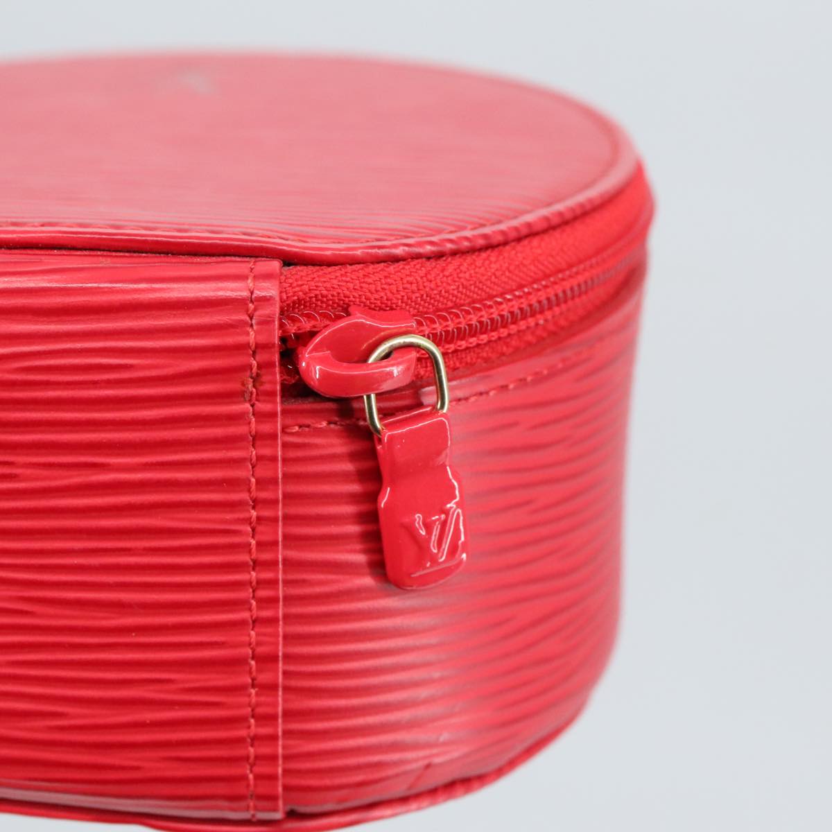 LOUIS VUITTON Epi Ecrin Bijoux 12 Jewelry Box Red M48207 LV Auth 97345