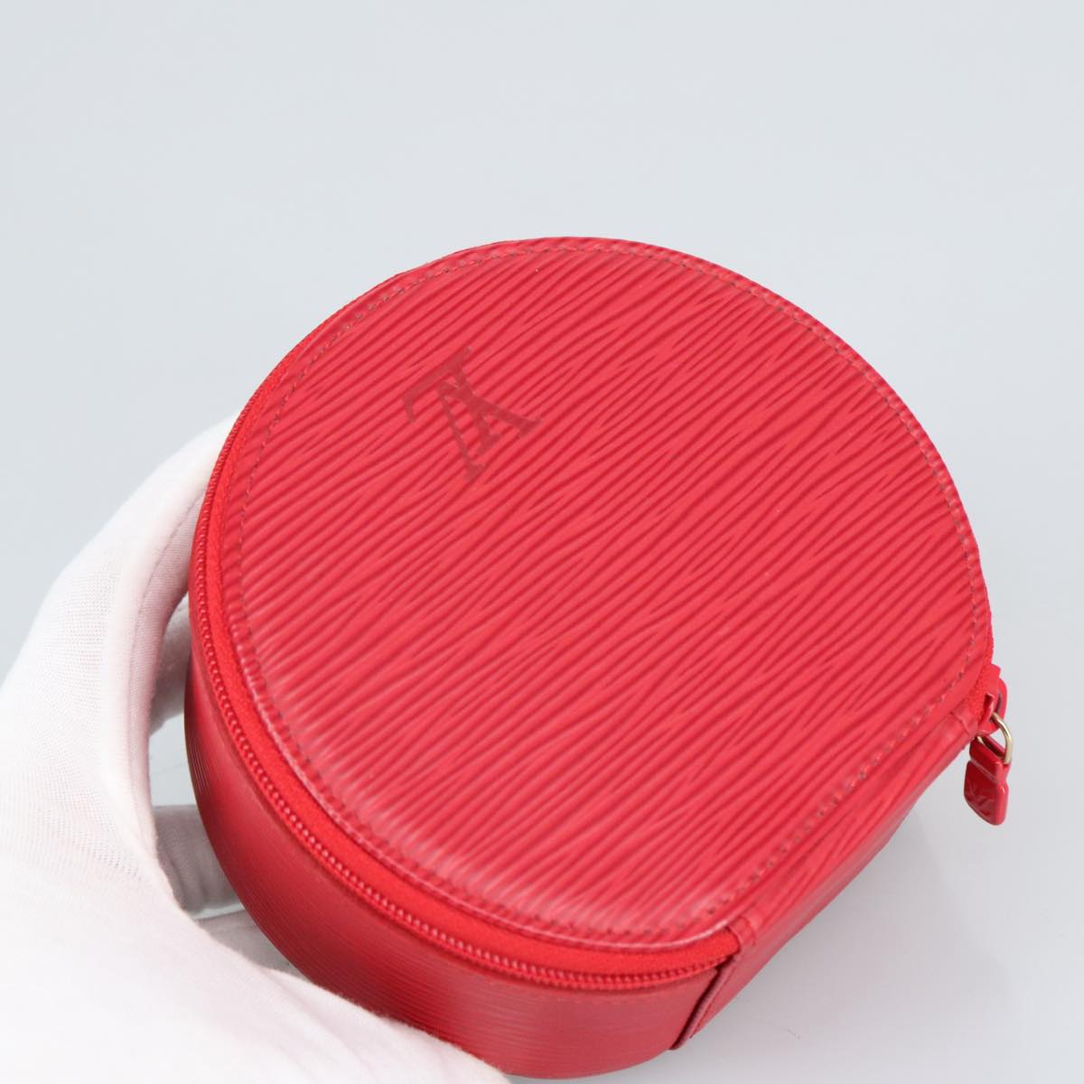 LOUIS VUITTON Epi Ecrin Bijoux 12 Jewelry Box Red M48207 LV Auth 97345