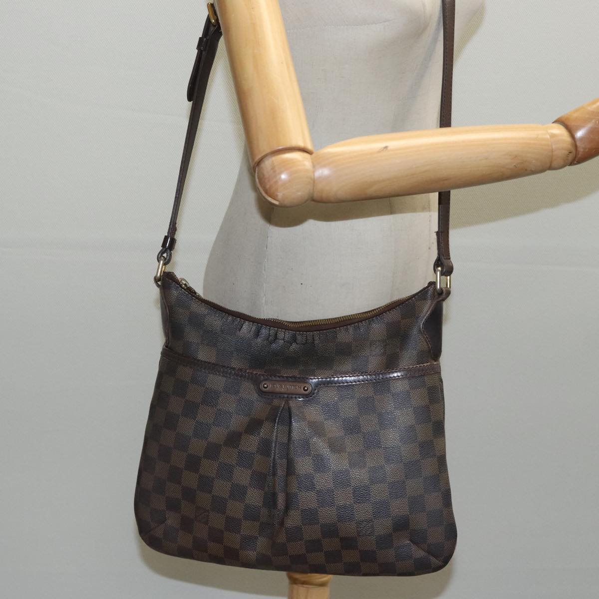 LOUIS VUITTON Damier Ebene Bloomsbury PM Shoulder Bag N42251 LV Auth 97357