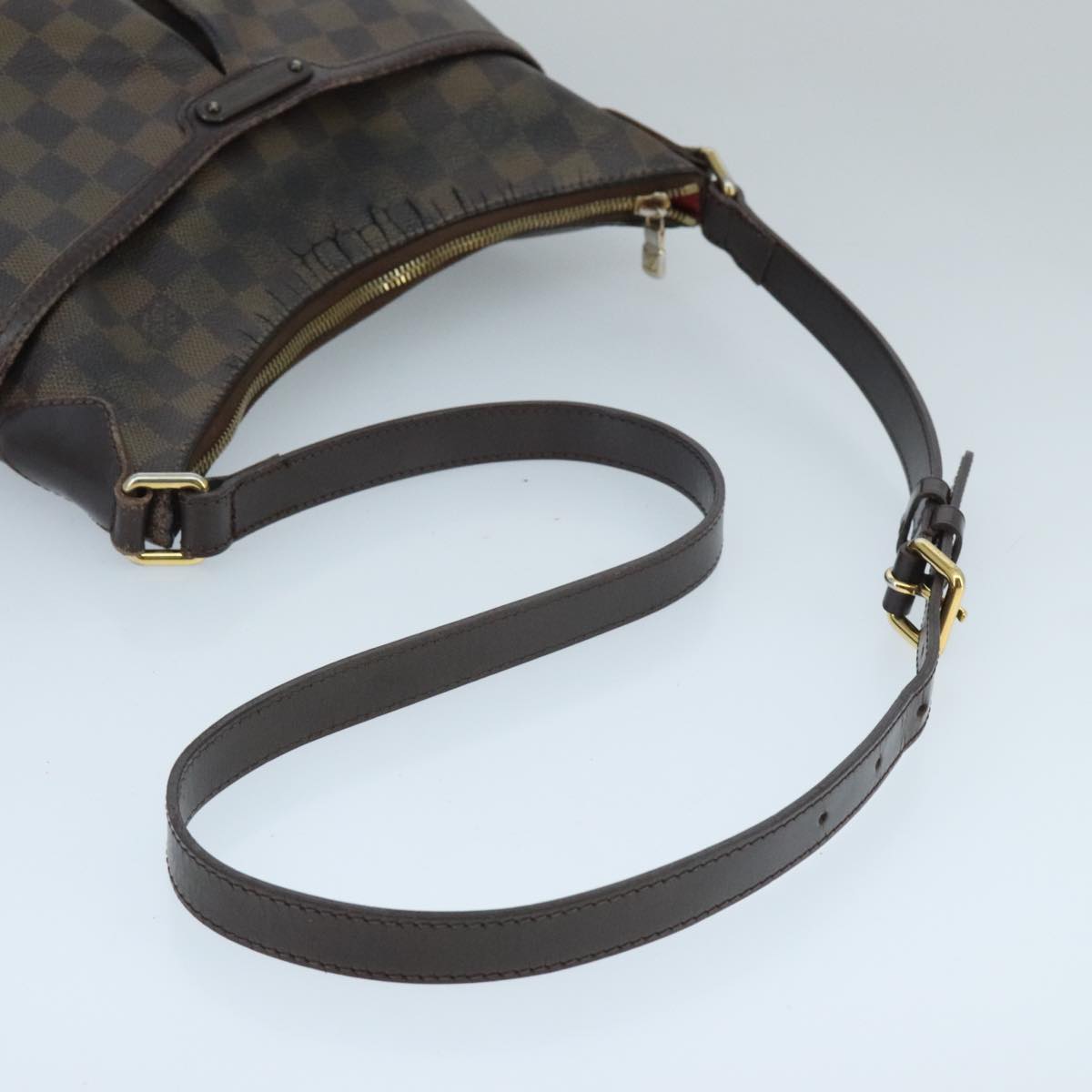 LOUIS VUITTON Damier Ebene Bloomsbury PM Shoulder Bag N42251 LV Auth 97357