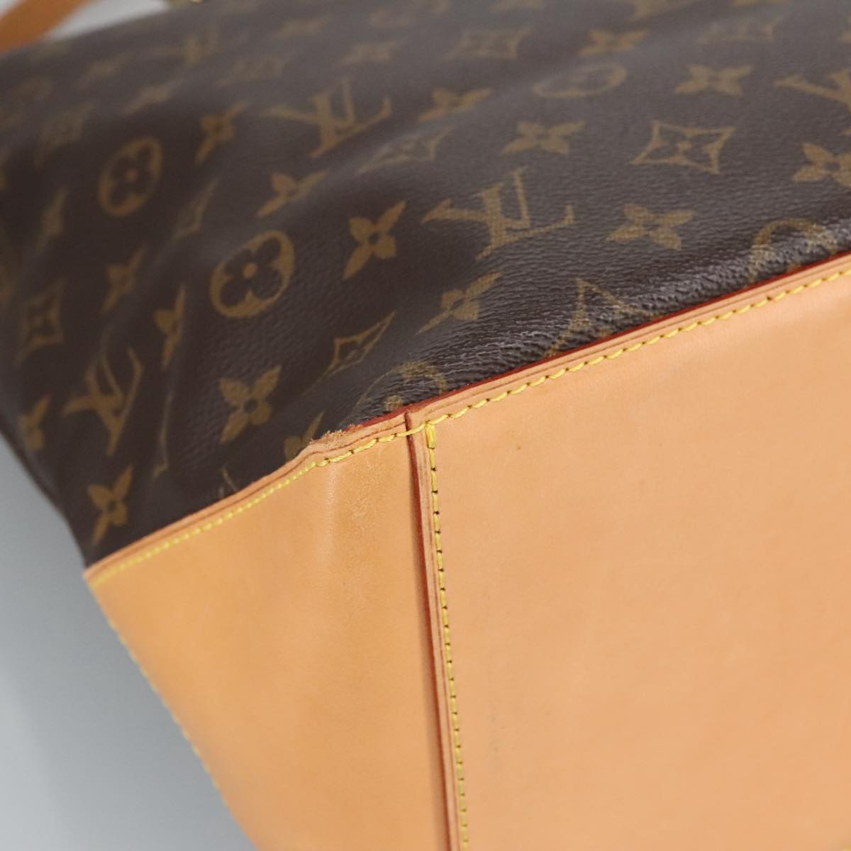 LOUIS VUITTON Monogram Cabas Mezzo Tote Bag M51151 LV Auth 97368