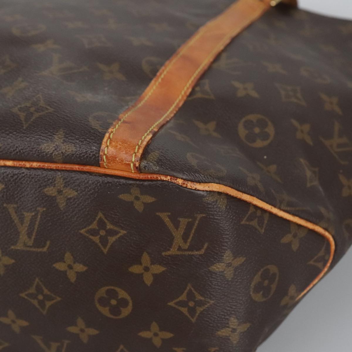 LOUIS VUITTON Monogram Sac Shopping Tote Bag M51108 LV Auth 97371