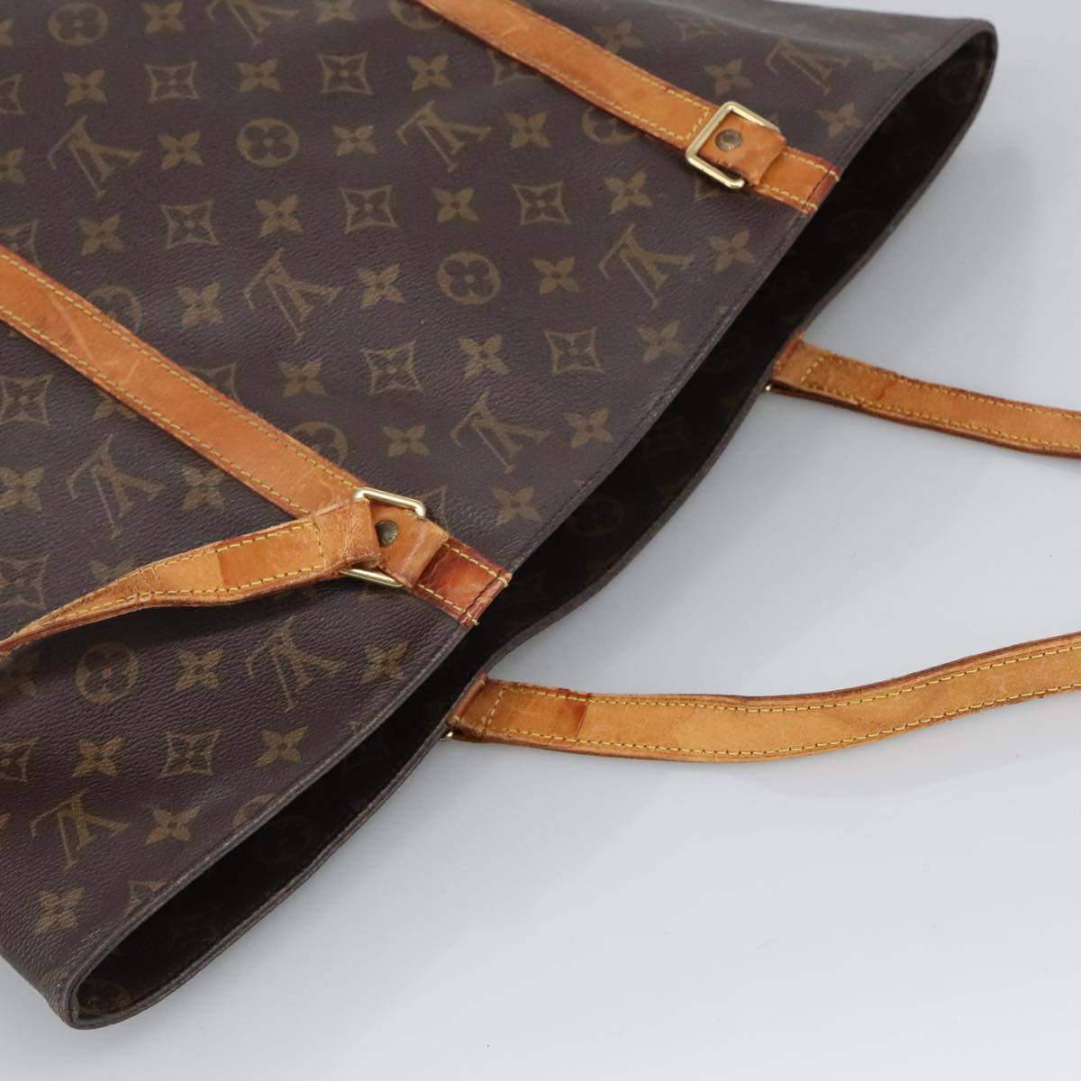 LOUIS VUITTON Monogram Sac Shopping Tote Bag M51108 LV Auth 97371