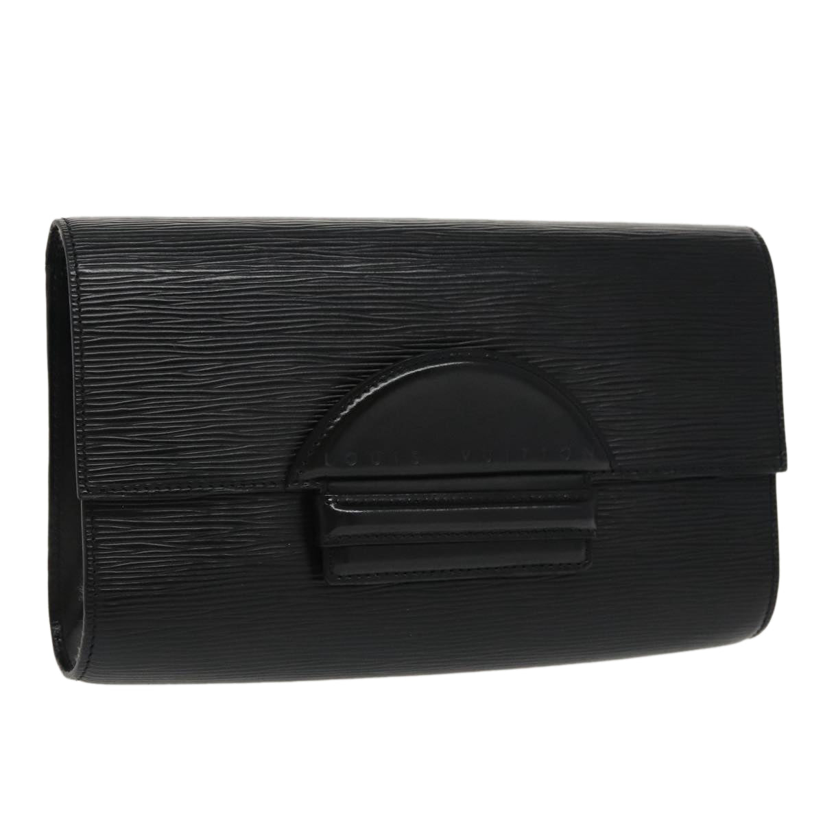 LOUIS VUITTON Epi Chaillot Clutch Bag Black M52542 LV Auth 97378